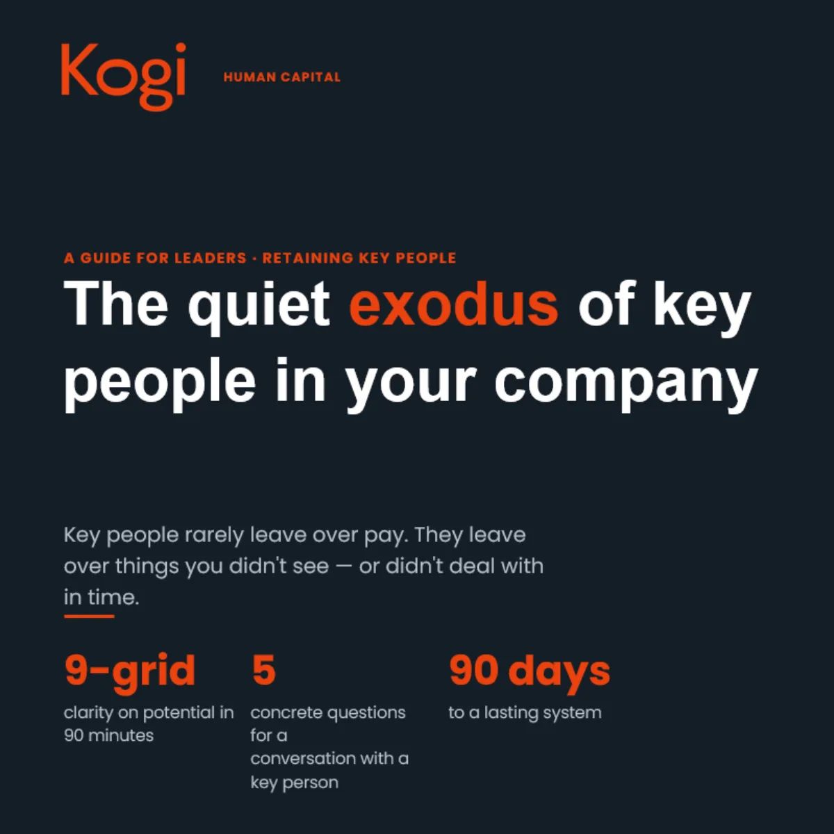 The quiet exodus of key people